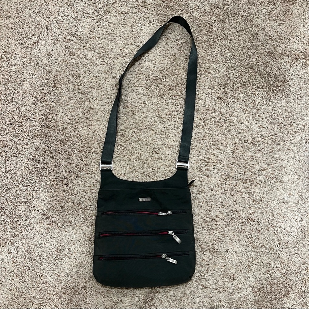 Charcoal grey Baggallini crossbody purse